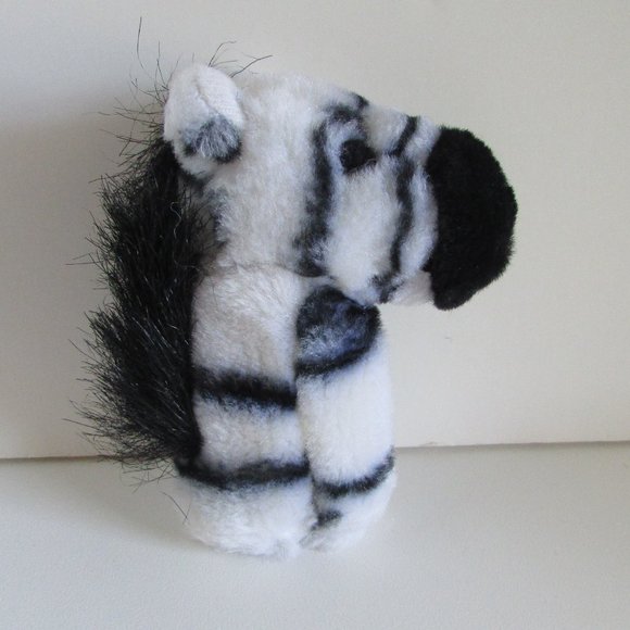 Zebra Finger Puppet Stuffed Animal Plush - Picture 6 of 6